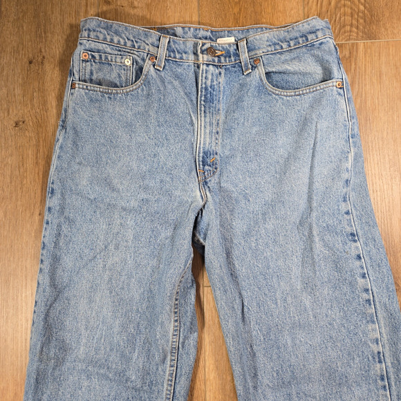 Vintage Levi’s 550 Jeans 34x34 Made in USA 1996 Light Wash Relaxed Fit Tapered - Picture 2 of 14